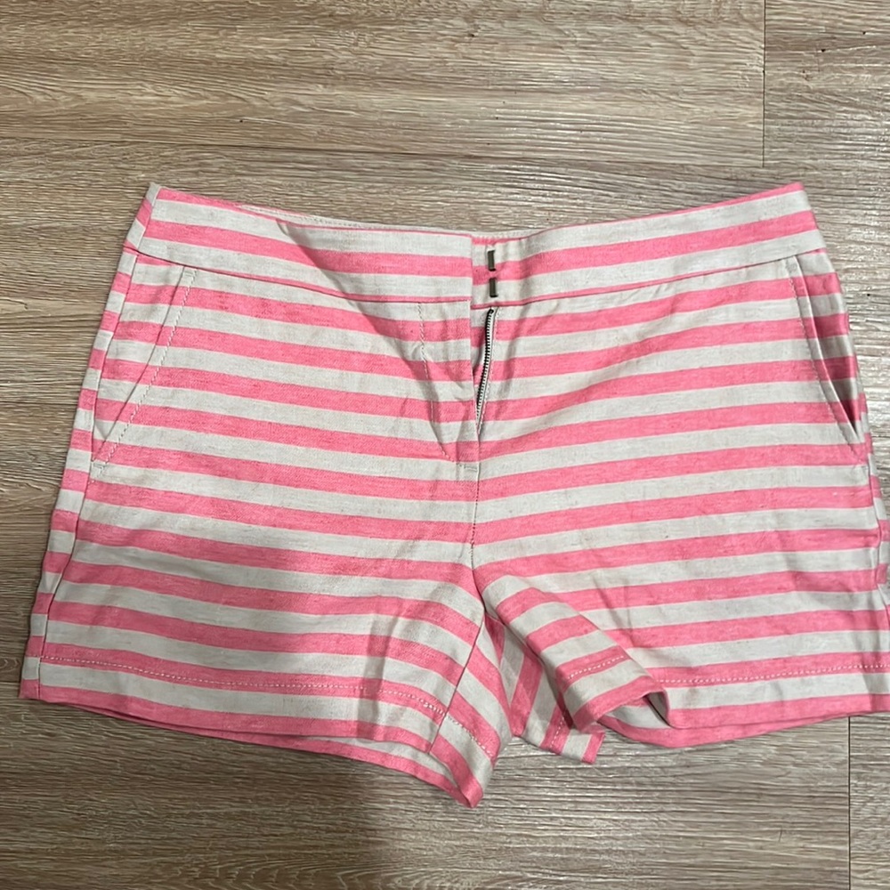 Loft Shorts - Beige and Pink stripes